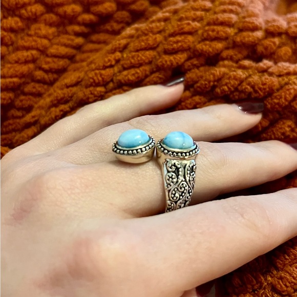 New Larimar Cabochon Ring - Picture 3 of 5